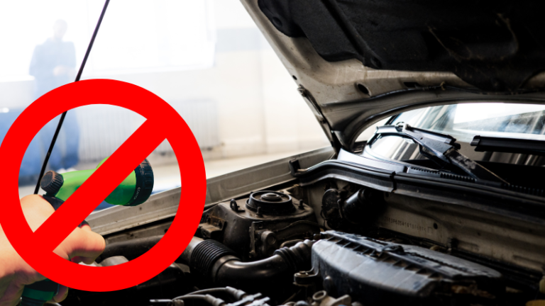 não lave seu motor com mangueira agua